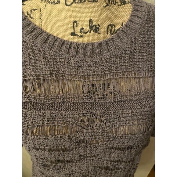 Verve Women's Dolman Sleeve Gray Sweater - Picture 3 of 5